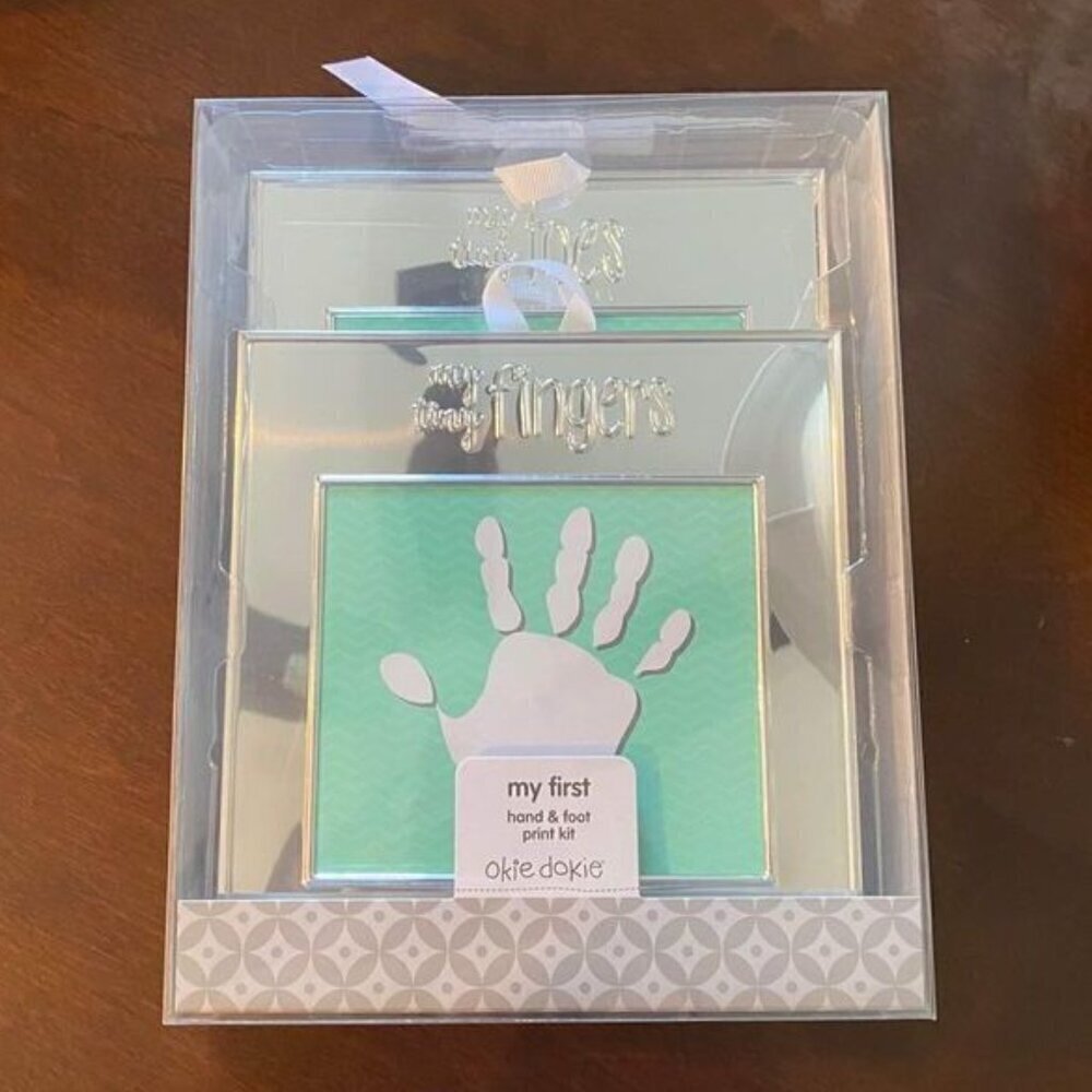 My First hand and foot set of picture frames for newborn